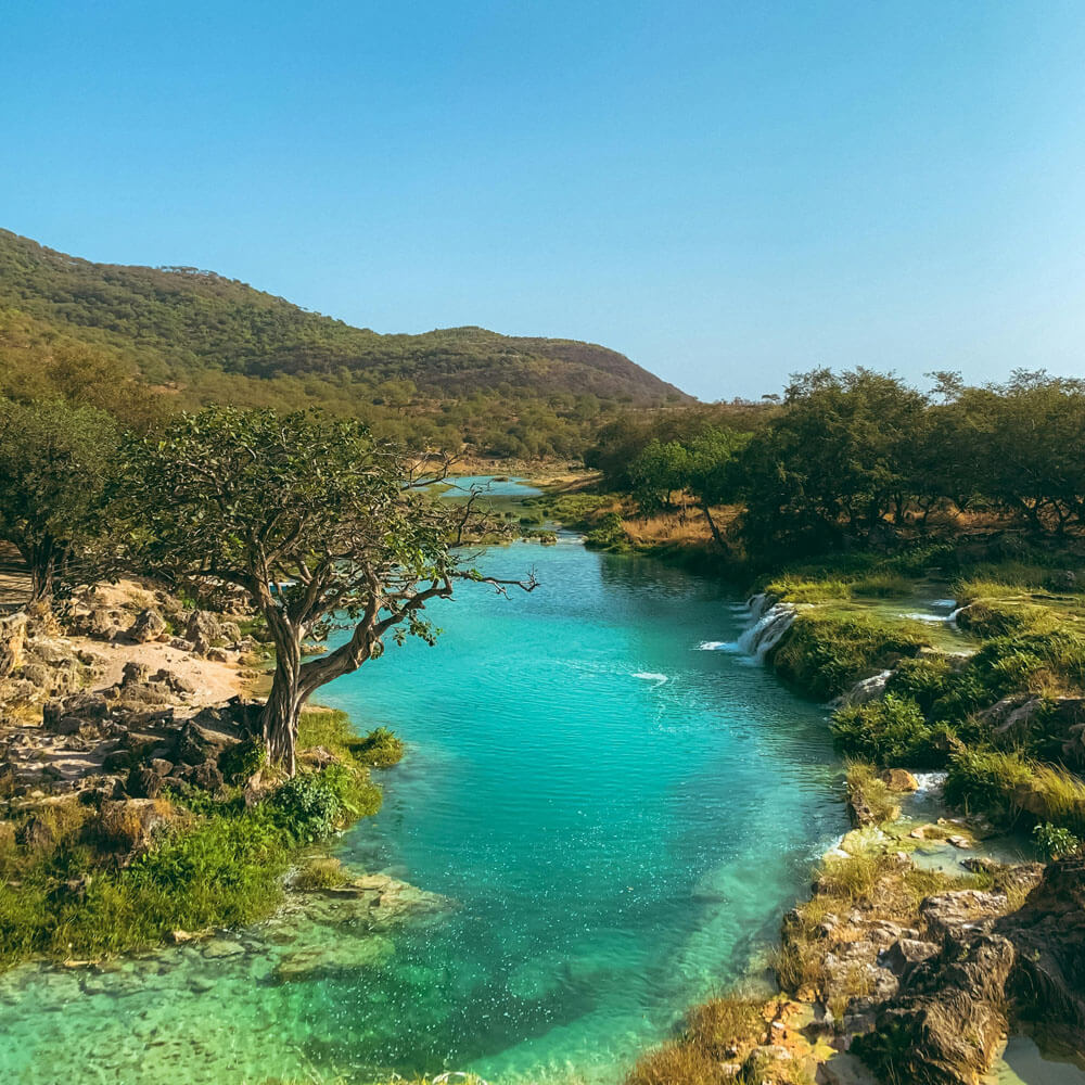 Ein Fluss im Oman
